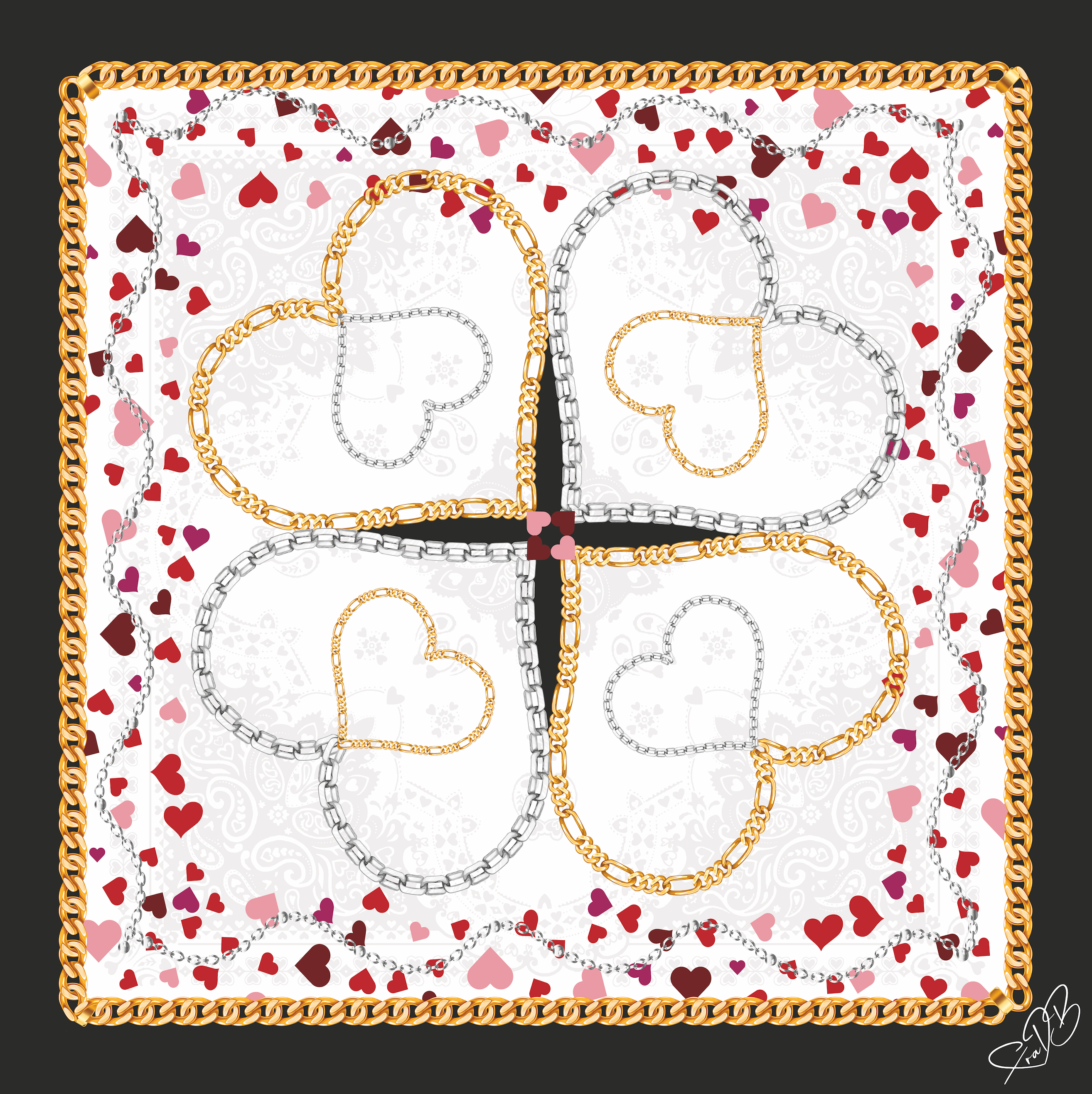 Foulard Chain of Love